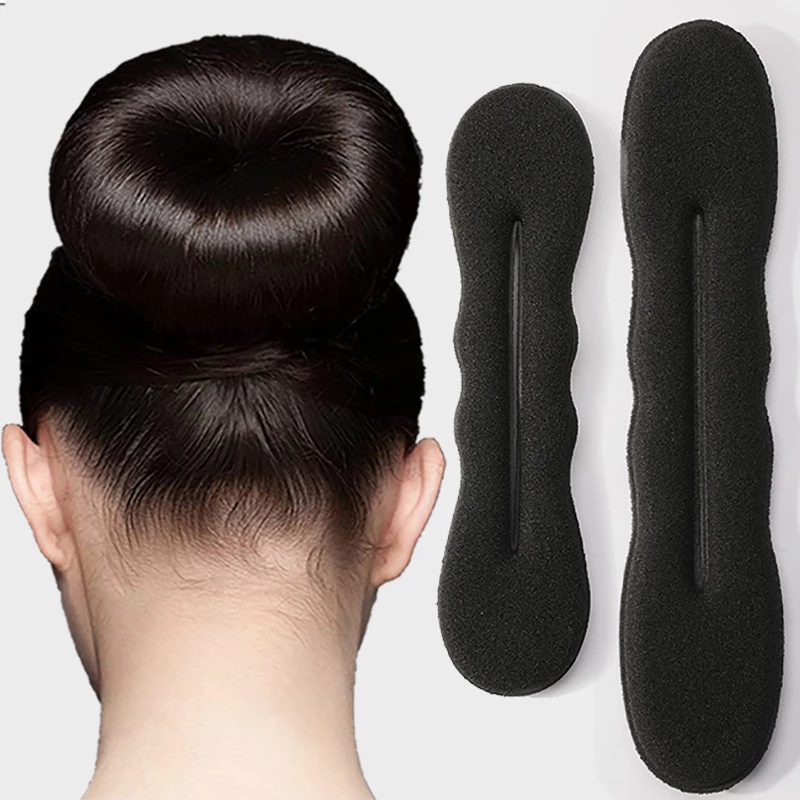 Women Simple Sponge Wrap Hair Band Hair Band Ladies Magic Hair Bun Maker Hair Scrunchies Twist Donut Bun Curler DIY Donut Sanggul Alat Styling Rambut Fashion Styling