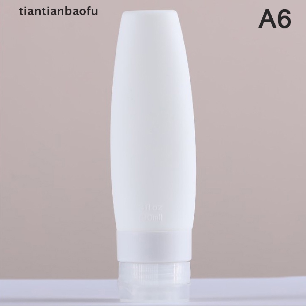 [tiantianbaofu] 1pc 60 /90ML Silikon Botol Isi Ulang Kosong Travel Portable Packing Press Butik