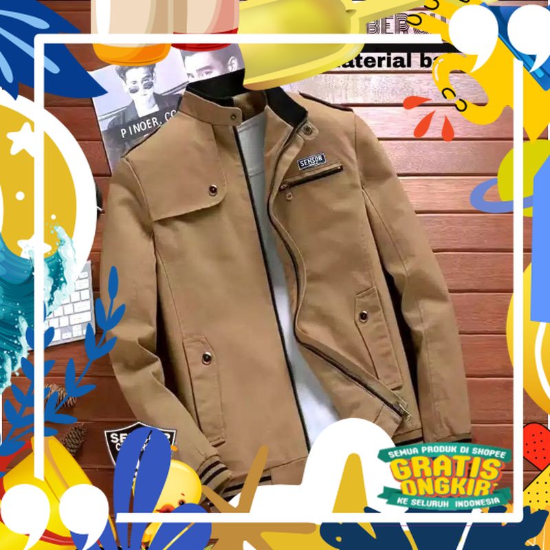 JAKET BOMBER CAMPION JAKET BOMBER PRIA JAKET BOMBER TERLARIS JAKET BOMBER TERMURAH/ merah putih biru