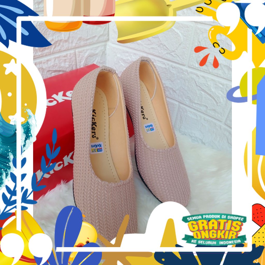 Super Mewah / sepatu balet rajut wanita import | sepatu wanita balet flat shoes | sepatu wanita raju