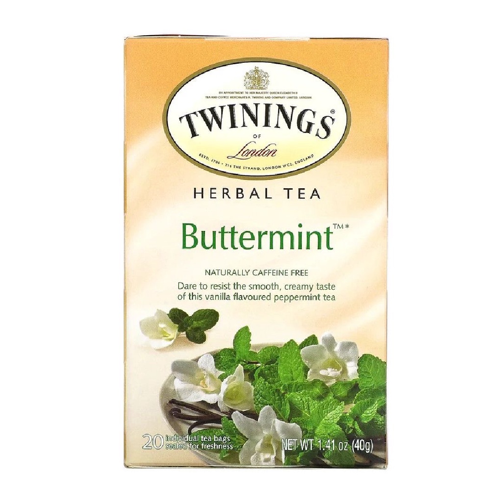 Twinings of London Buttermint Herbal Tea Caffeine Free 20s x 2g