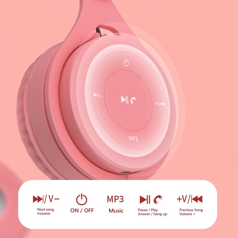 Headphone bluetooth Y08 Macaron mega bass wireless colour nirkabel stereo earphone tanpa kabel mendukung Radio FM mikrofon kartu TF untuk ponsel
