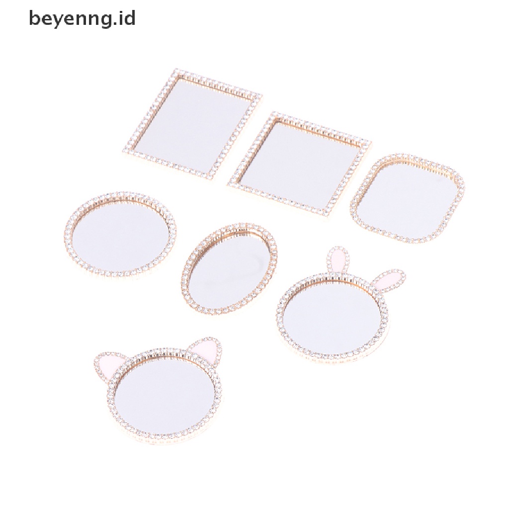 Beyen 1: 12rumah Boneka Miniatur Kosmetik Cermin Dinding Dekorasi Kamar Aksesoris Furniture ID