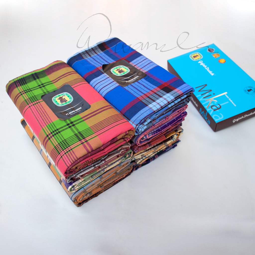 JMT-(COD) Sarung Gajah Duduk Mika Motif Garis BERKUALITAS Kreasi Indonesia