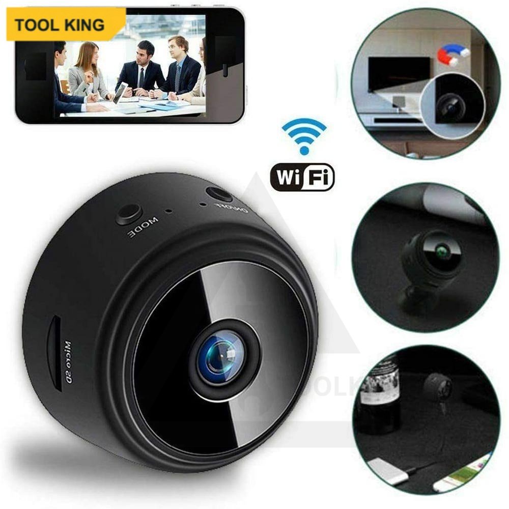 TOOL Spy A9 Wireless Mini IP Camera WiFi HD 1080P Smart CCTV Wireless Kamera IR Cam IP KAMERA PENGINTAI MINI