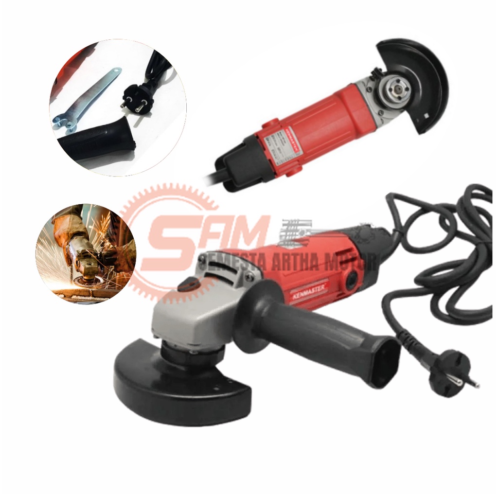 Mesin Gerinda Tangan Kenmaster Angle Grinder CMT 954  Gurinda 4 inch