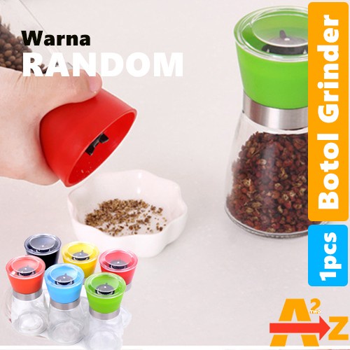Botol Grinder Alat Penggiling Lada Garam Bumbu Merica Rempah Spice