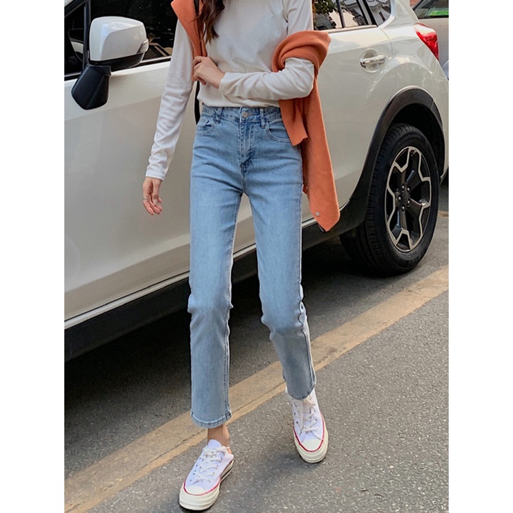 Skinny Jeans Wanita / HW Boyfriend Jeans Wanita /Ada Melar Celana Denim