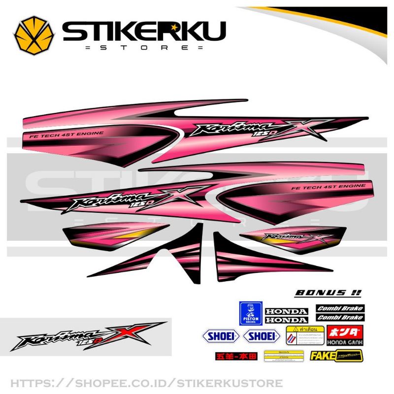 STRIPING STIKER KARISMA 125 D STICKER KARISMA 125 D