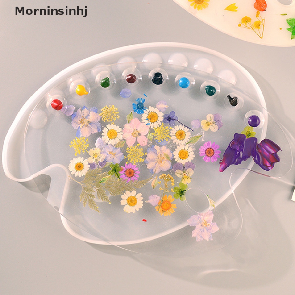 Mornin Handmade Palette Pigment Brush Resin Cetakan Cat Tray Kotak Alat Membuat Perhiasan id