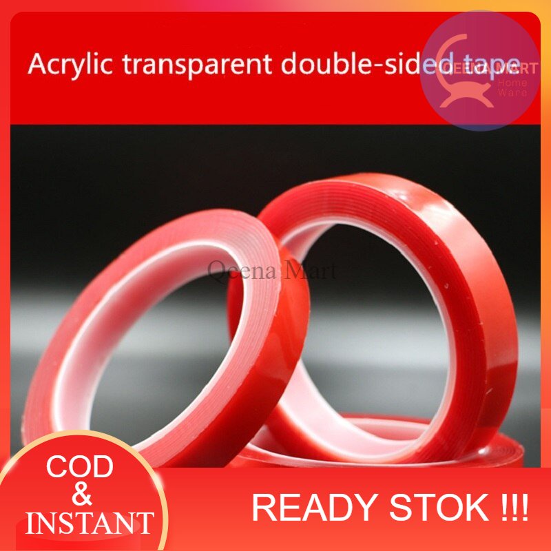 

Perekat Double Tape Acrylic Adhesive Transparent Sticker 3 Meter