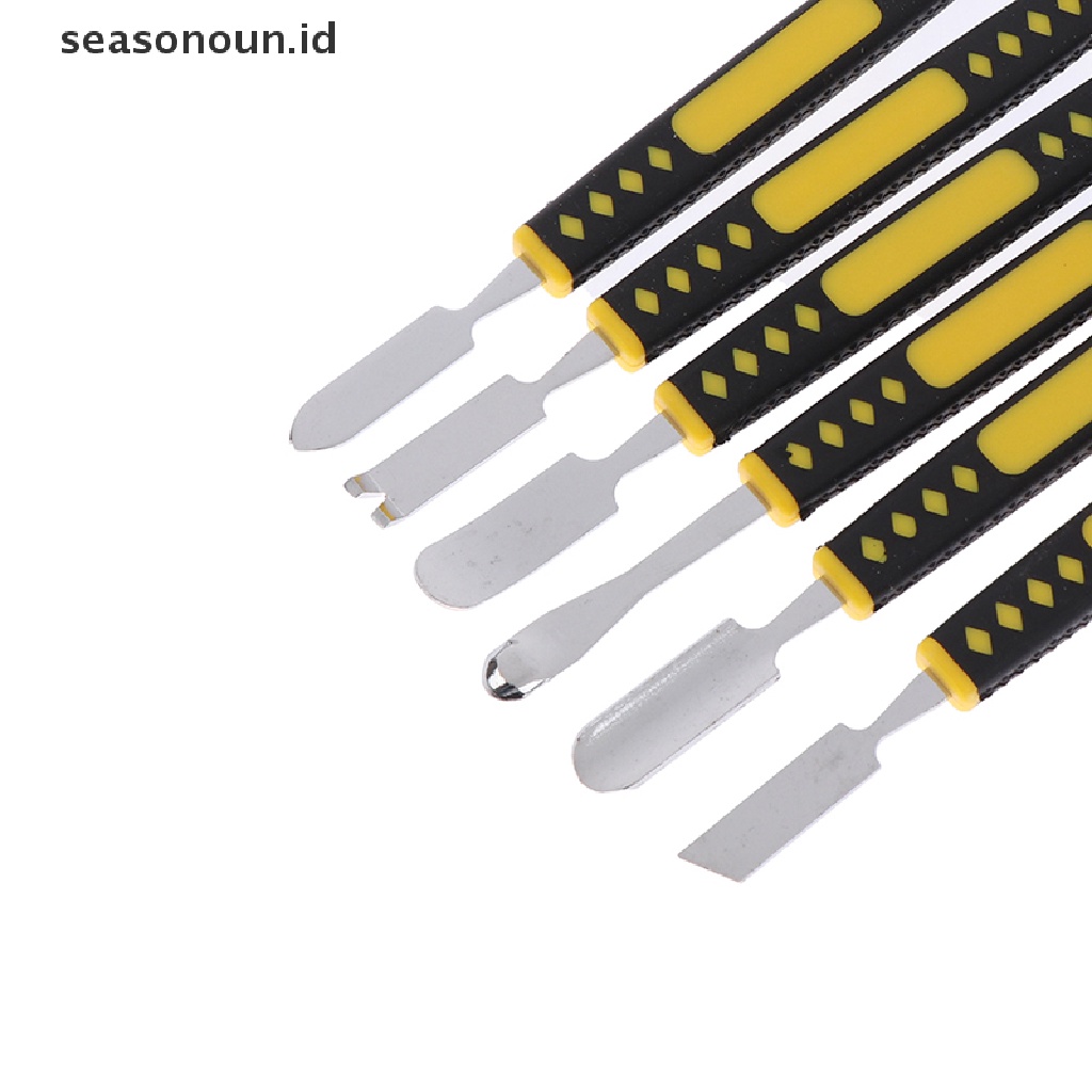 Seasonoun 6pcs Prying Opening Repair Tool kit Untuk Handphone Notebook Hand Tools Set.
