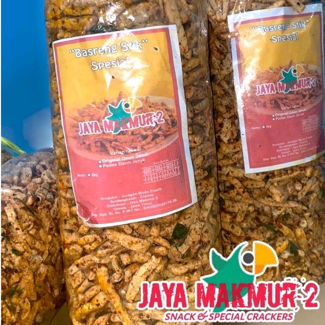 

GURRIIHHH... Basreng stik viral 1kg pedas daun jeruk TERLARISSS