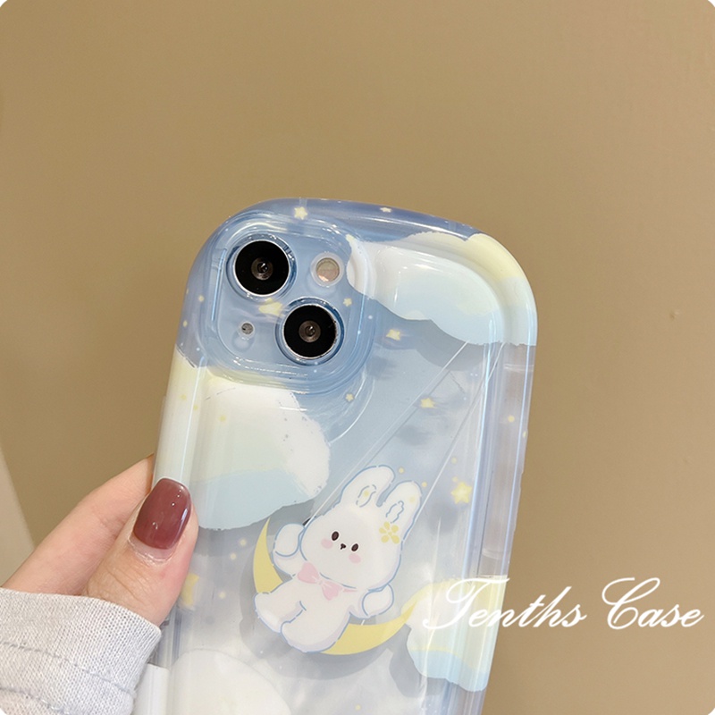 Redmi 12 A+12C 10C 10A 10 9T 9C 9A Note12 11Pro+11 11s 10s 10 9 9s 8 Pro Mi11LitePoco X3 Pro NFCMoon Bunny Soap Phone Case Soft Cover