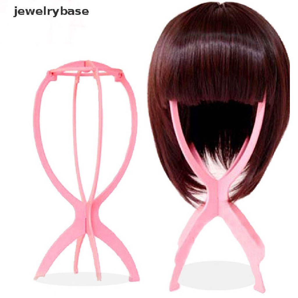 [jewelrybase] 1pc Ajustable Wig Stand Display Wig Head Kepala/Stand Portable Lipat Wig Stand Butik