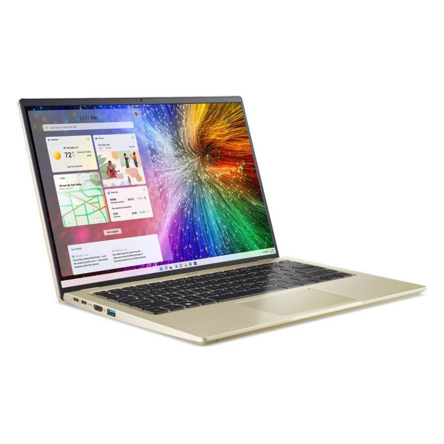 LAPTOP ACER SWIFT 3 OLED SF314-71-58U2 LUXURY GOLD CORE i5-12500H / IRIS XE GRAPHICS 80 EU / RAM 16GB 512GB SSD 14&quot;2K W11+OHS GARANSI RESMI