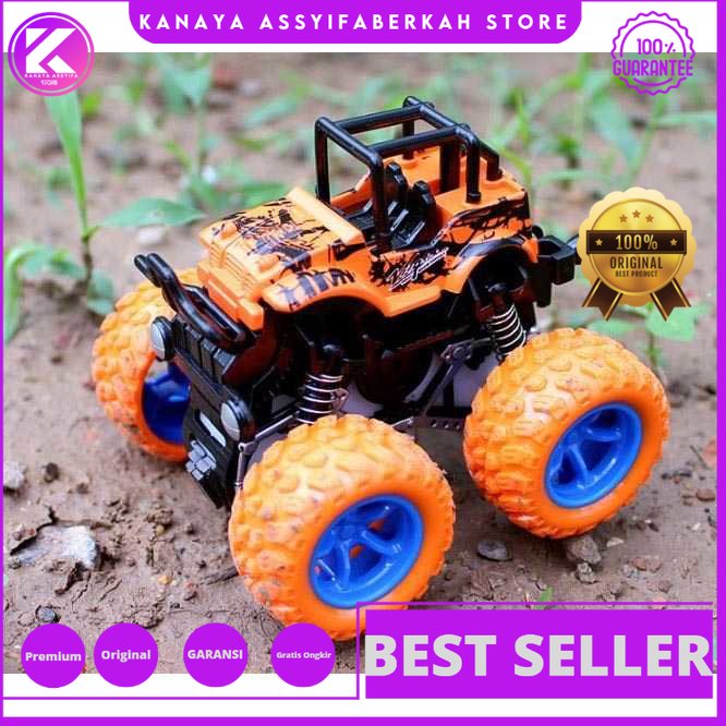 Monster Zap Mainan Anak Mainann Mobil Mobilan Jip Off Road 4 Drive Inertial Bigfoot - JW689