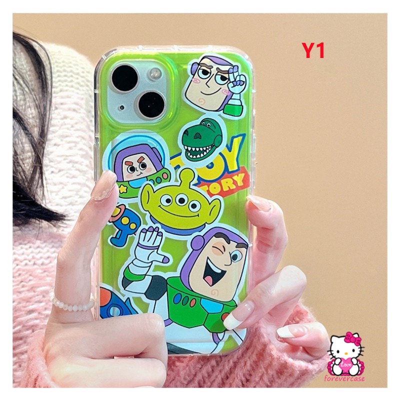 Untuk Samsung A14 A04s A13 A30s A23 A03s A04E A20s A21s A51 A31 A50s A04 A50 M13 A11 F23 A52s A32 A03 A30 A52 M23 A12 A20 A02s Toy Story Buzz Lightyear Alien Manyo Airbag Soft Case