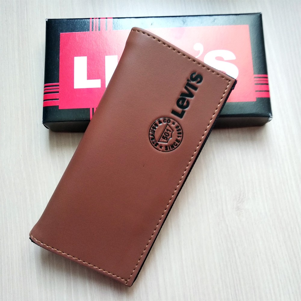 Shopee Mega Sale!! DOMPET Pria Embos CD50 Bahan Kulit Sintetik Model Dompet Distro Size 5Inch