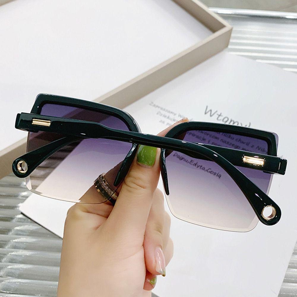 R-flower Oversized Sunglasses Vintage Desain Mewah Eyewear Square