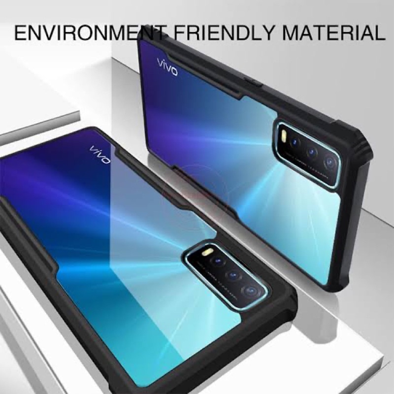 ANTI SHOCK FUZE COVER CASE VIVO Y12S/Y20/Y20i/Y20S/ SHOCKPROOF TRANSPARANT  CASE ACRYLIC