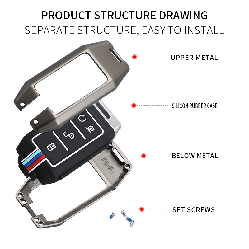 Key case cover Untuk BYD Qin EV E2 Yuan 535 E1 E3 S2 360kunci remote Pelindung Tas Shell Fob Holder Keychain Aksesoris