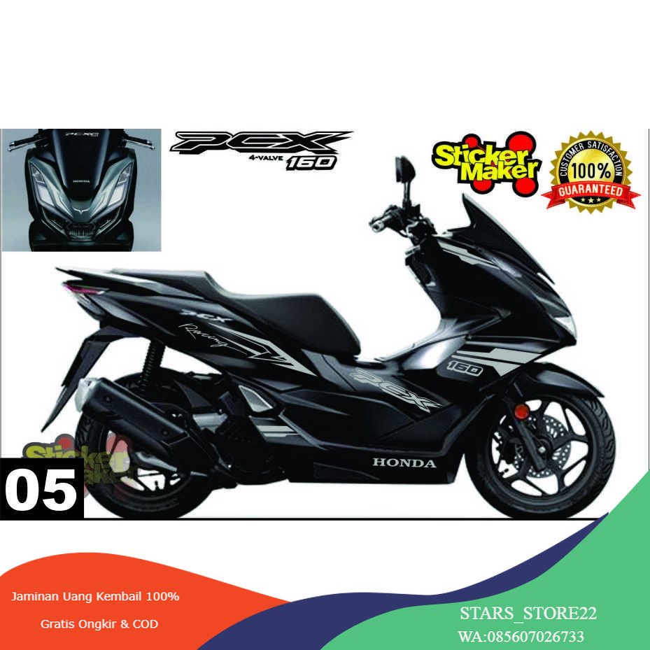 (PREMIUM) CUTTING STIKER HONDA PCX 160 PCX 150 DESAIN 2023 () stiker bodi motor honda pcx 160 new st