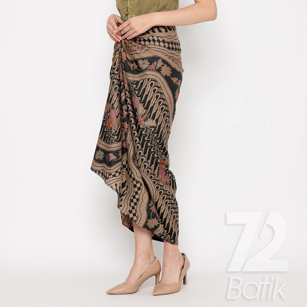 ROK BATIK SPAN Aurora Skirt Lilit Kebaya Instan Modern Wanita Motif Sungai Kupu Warna Hitam 723200 Cap 72 - Rok Batik Lilit Bawahan Skirt Kamen Kebaya Songket Batik Panjang Plisket Span Instan Jadi Bali Lembaran Premium Modern Untuk Wanita Kondangan