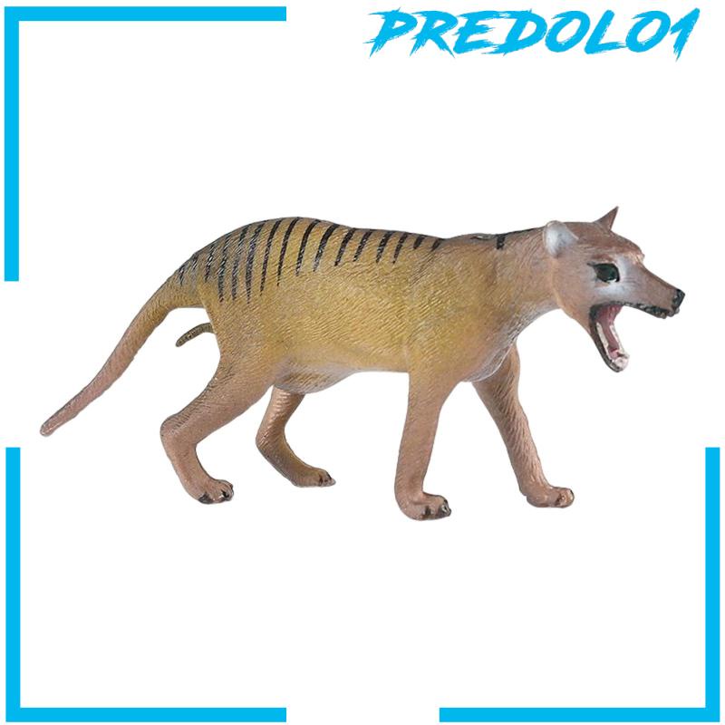 [Predolo1] Patung Tiylacine Mini Model Miniatur Mainan Hewan Koleksi Nikmat Pesta