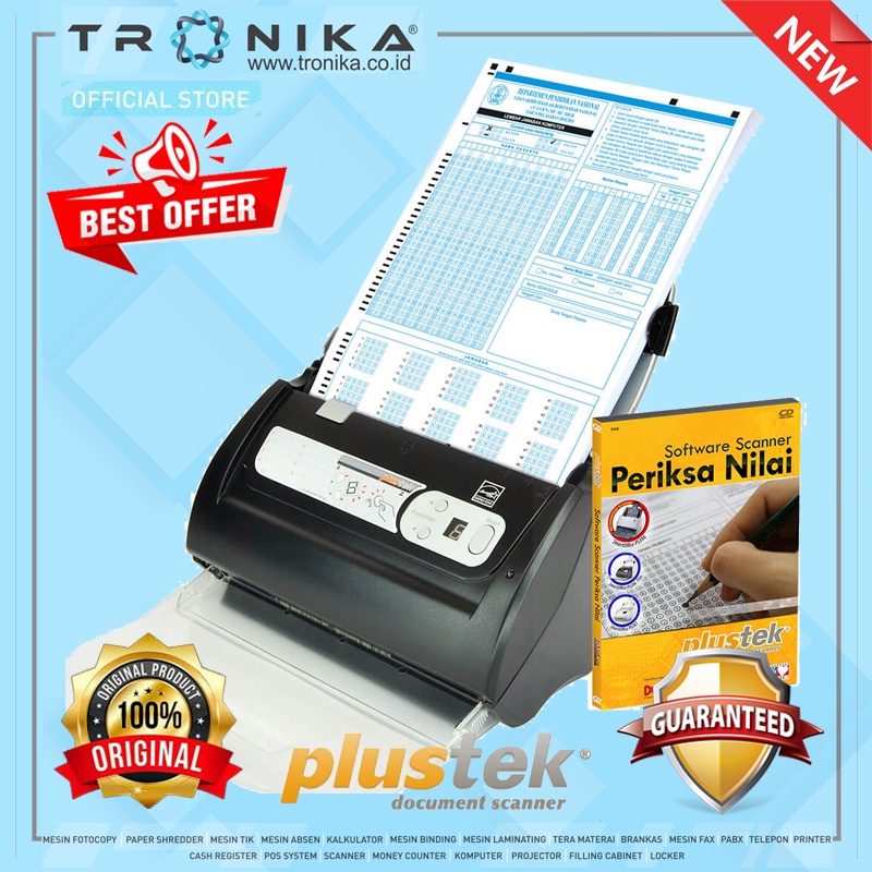 SCANNER PERIKSA NILAI LJK PLUSTEK SmartOffice PS186 Automatic Document Feeder (ADF)