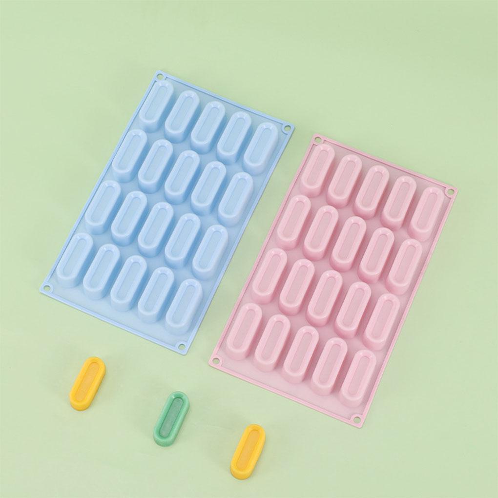 20-grid Cetakan Fondant Kue Anti Lengket Silikon Dessert Sugarcraft Cetakan Bakeware Baking Molds Alat Bakery Rumahan
