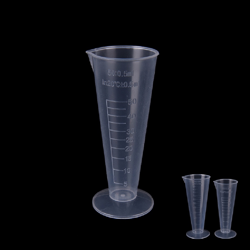 Ggg 50ml 100ml Transparan cup scale Gelas Ukur Plastik Alat Ukur NEW, Gelas Takar Gelas Plastik 50ml 100ml Graduated Measuring Cup Untuk Tes Dapur Lab, Plastik 1gelas Ukur P