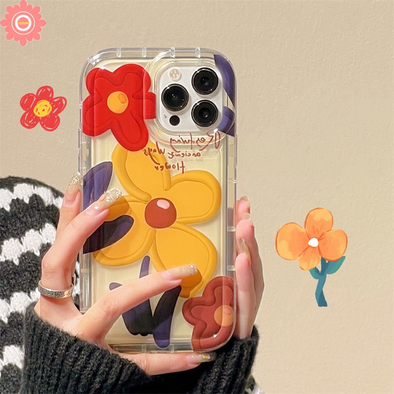 Casing Bunga Tulip Segar Musim Semi Redmi Note10 11 11s 9 10s 8 Redmi 12C 9 10C 9T 9C NFC 10A 10 A1 9A POCO F4 Casing Floral Butterfly Airbag Shockproof Soft TPU Back Cover