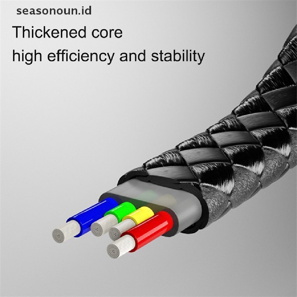 Seasonoun Kabel data usb Creative Bracelet Fast Charging Apple Cocok Untuk vivo Couple Huawei OPPO Android type-c.