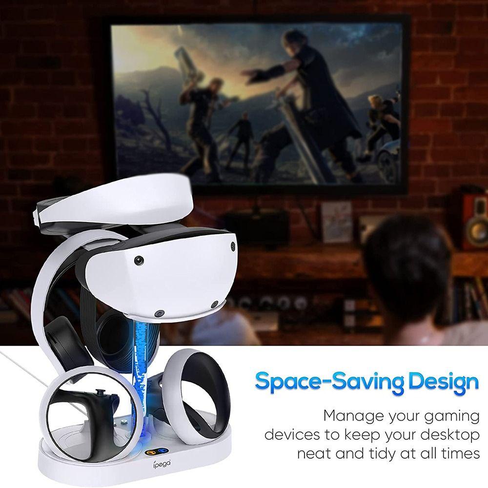 POPULAR Populer Charging Station Aksesoris Tahan Lama Bracket Headset Gaming Untuk PS VR2