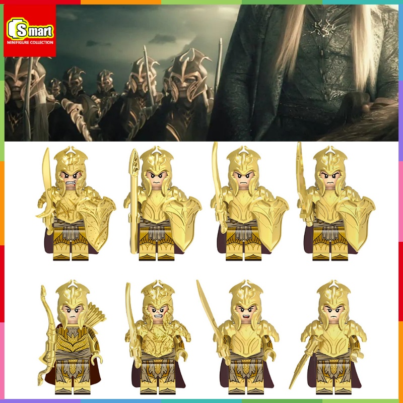 Lord of The Rings Elf Guard Series Elf Guard Elf Warrior Elf Archer Puzzle Rakitan Blok Bangunan Mainan Koleksi