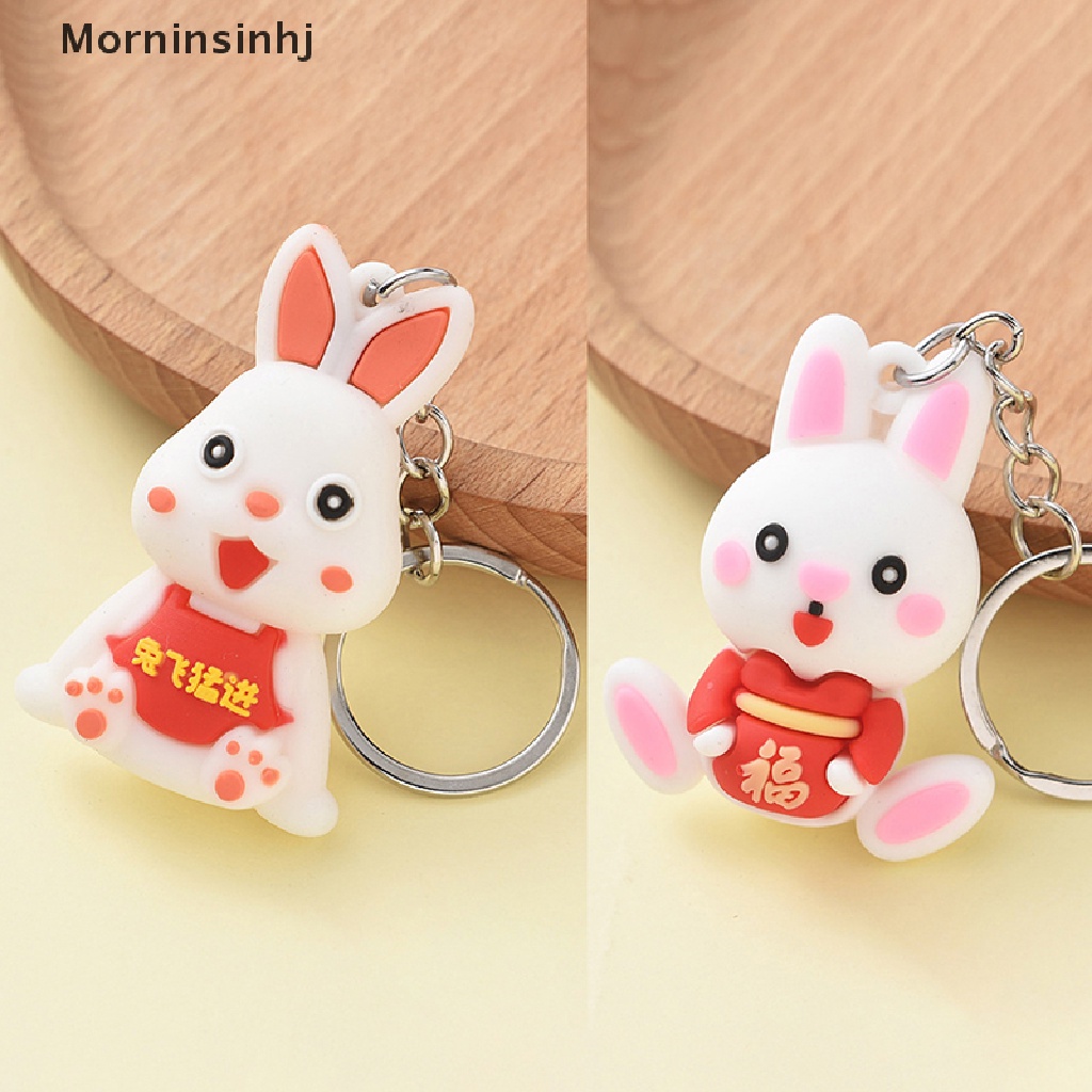 Mornin 2023kunci Kelinci Tahun Baru Kartun Fortune Rabbit KeyChain Gantungan Kunci Mobil Cincin Mahasiswa Pasangan Tas Liontin id