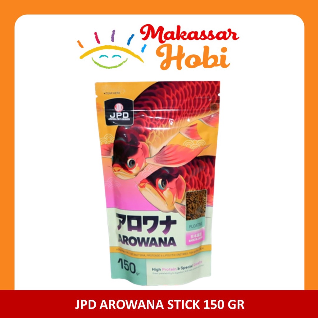JPD AROWANA STICK Floating 150gr Makanan Ikan Arwana Hi Growth &amp; Color