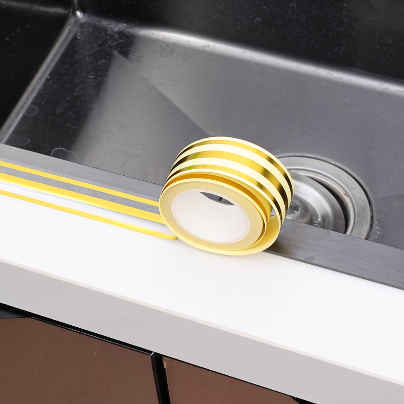 [Unggulan] Anti Jamur Lantai Dinding Ubin Gap Tape Tahan Air Wastafel Kompor Garis Pinggiran Patch Home Mending Aksesoris Perekat Diri Kecantikan Tali Jahitan Latar Belakang TV Dekorasi Stiker
