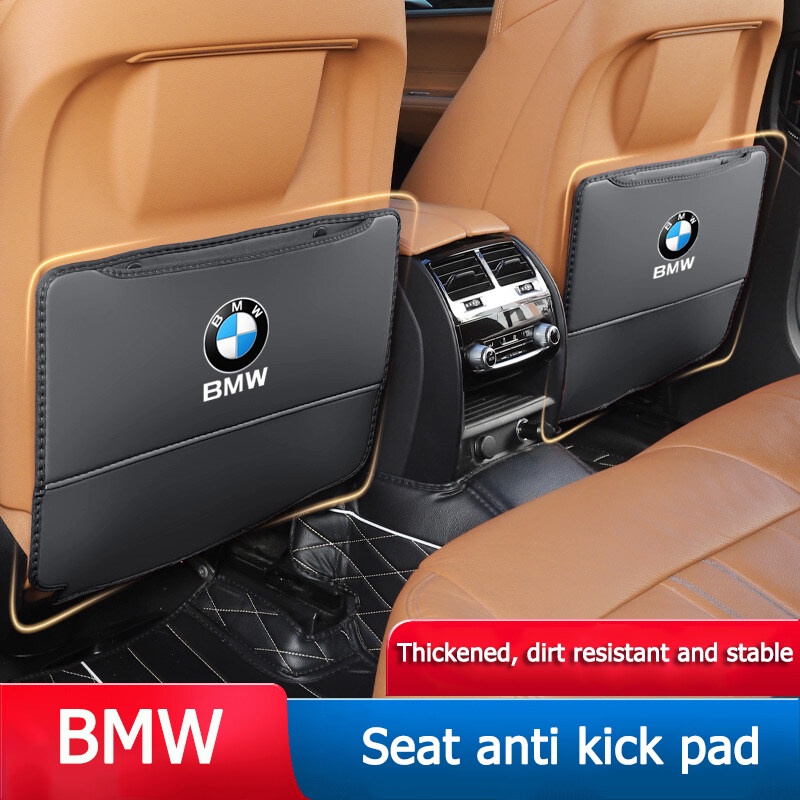 Untuk BMW X1 X2 X3 X5 3seri 5seri F10 F11 F18 F10 F11 F30 F31 PU Leather Anti-Anak-Kick Pad Untuk Mobil Tahan Air Kursi Back Protector Cover Auto Anti Lumpur Kotoran Bantalan Dengan Storag