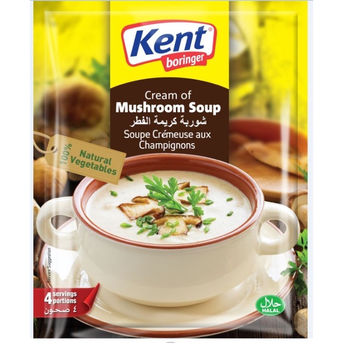 

Sup Krim Jamur Kent Boringer Mushroom 68g