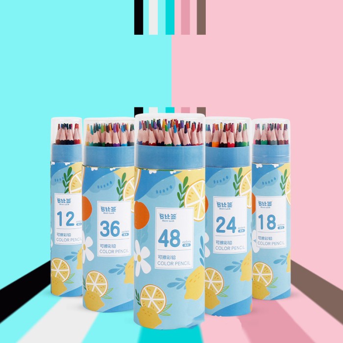 

1 SET ISI 12 PENSIL WARNA TABUNG / PENSIL WARNA TABUNG ISI 12 - RANDOM