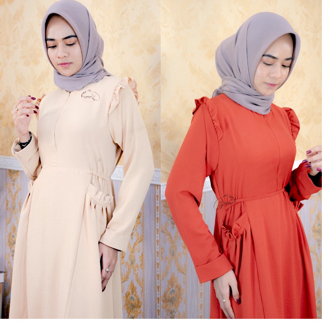 ilook | Nana Maxi Dress | Gamis Crincle Busui | Gamis Lebaran 2023