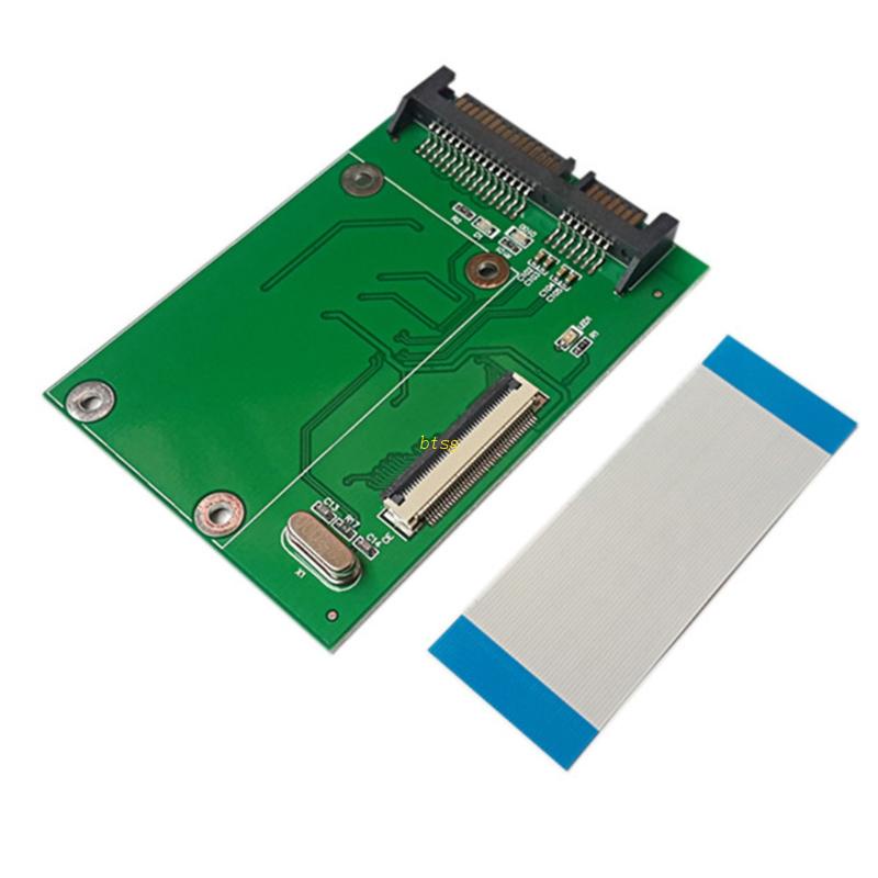 Btsg New 1.8 &quot;ZIF/LIF CE HDD Hardisk Drive SSD Ke7 +15 22 Pin Male Converter Adapter Dengan Kabel FFC Untuk Laptop PC