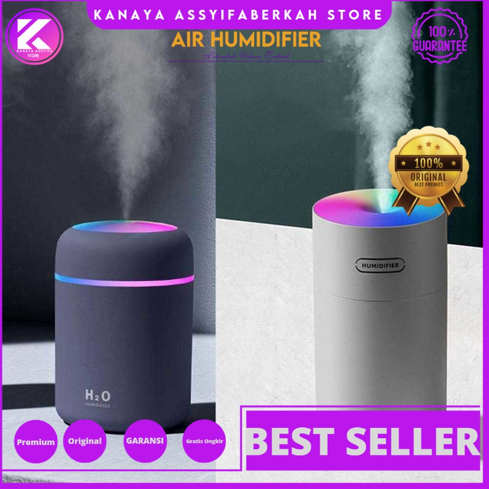 Kesoto Pelembab Udara Dan pewangi Ruangan Air Humidifier Mobil Aromatherapy Oil Diffuser LED Light 270ml - DQ108