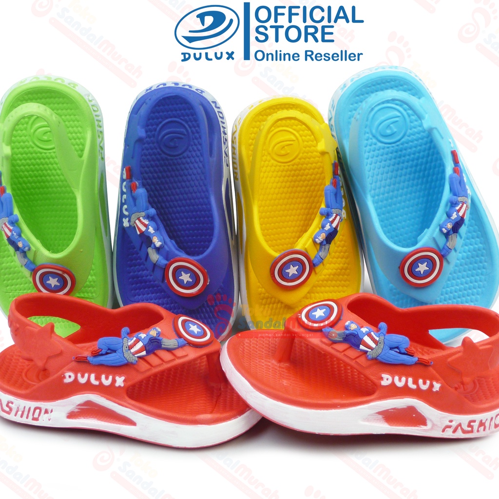 Toko Sendal Murah - Sandal Jepit Anak Uk 20 - 25 / Sandal Anak Laki - Laki / Sandal Anak Captain America / Sandal Anak Fashion / Sandal Anak Tali Belakang [Toko Sendal Murah M 529 E]