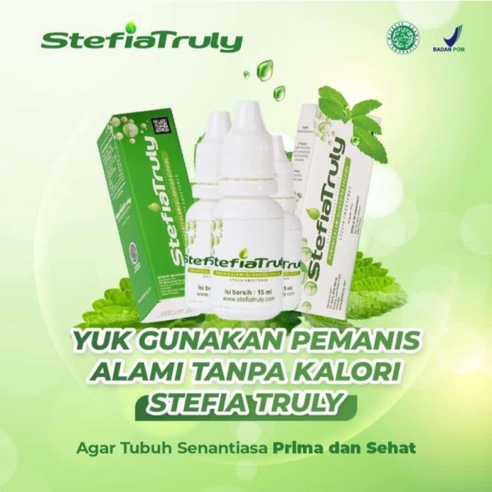 

STEFIA TRULY SWEETENER - Pemanis Pengganti Gula Alami Stevia Liquid