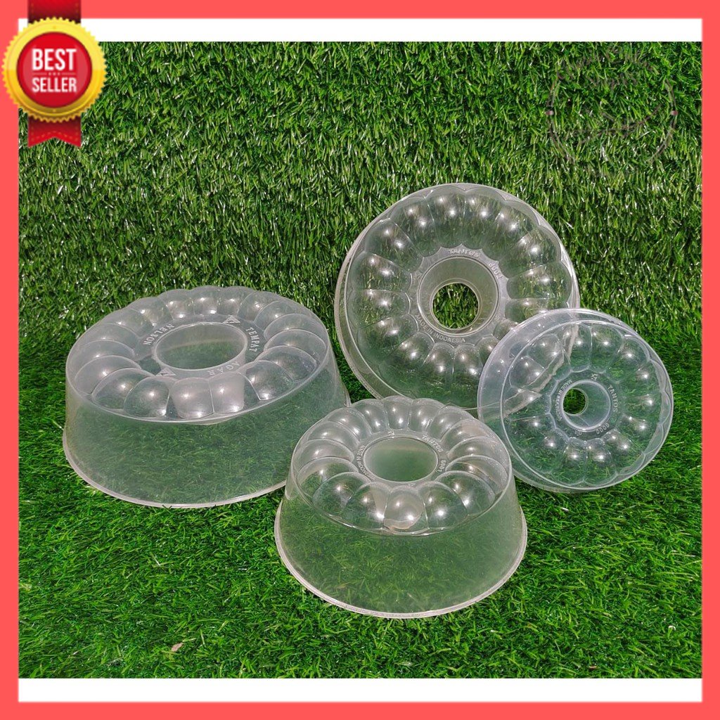 GOS -E406- Cetakan Agar Loyang - Cetakan Puding Gelombang - Cetakan Agar Loyang Plastik Ukuran 19cm