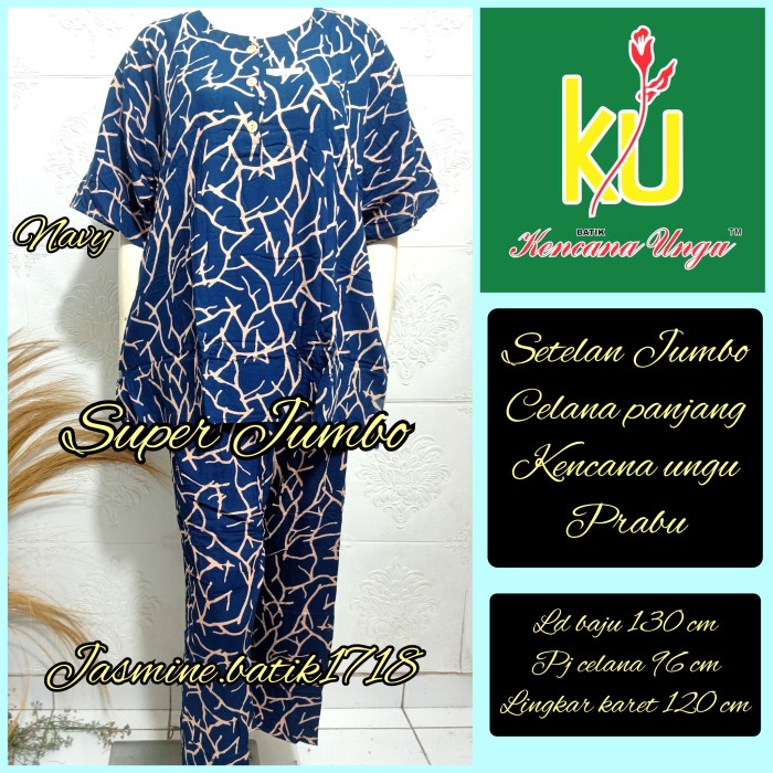 Setelan celana panjang sp JUMBO KENCANA UNGU