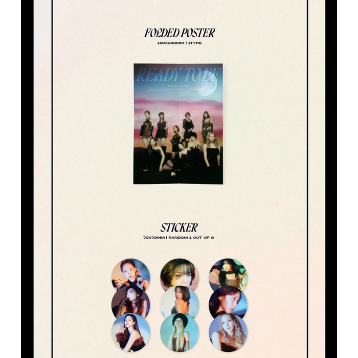 TWICE - 12th Mini Album READY TO BE (digipack ver)